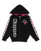 Immagine di KAPPA - COMPLETO TUTA BIMBA NERO CON FELPA FULL ZIP CON CAPPUCCIO