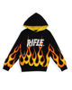 Immagine di RIFLE - COMPLETO TUTA RAGAZZO NERO CON FIAMME