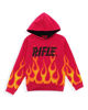 Immagine di RIFLE - COMPLETO TUTA RAGAZZO ROSSO CON FIAMME