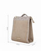 Immagine di LAURA BIAGIOTTI - Zaino beige effetto scamosciato con chiusura a zip
