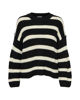 Immagine di JACQUELINE - MAGLIA PULLOVER A RIGHE NERO E BIANCO