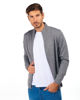 Immagine di BREZZA DI MARE - CARDIGAN GRIGIO MANICHE LUNGE CON RIGHE E ZIP