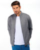 Immagine di BREZZA DI MARE - CARDIGAN GRIGIO MANICHE LUNGE CON RIGHE E ZIP
