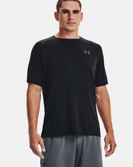 Globo E-Commerce - Calzature, Abbigliamento, Sport, Intimo, Accessori - UNDER  ARMOR - T shirt da allenamento uomo nera in tessuto traspirante