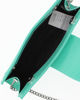 Immagine di ANNES NICOLE - Pochette verde acqua con fascia e pattina in vernice, MADE IN ITALY