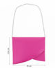 Immagine di ANNES NICOLE - Pochette fucsia a punta con inserto in vernice e patta, MADE IN ITALY