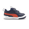 Immagine di PUMA - Sneaker da bambino blu con logo rosso e doppio strappo, numerata 20/27 - MULTIFLEX SL V INF
