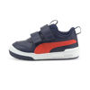 Immagine di PUMA - Sneaker da bambino blu con logo rosso e doppio strappo, numerata 20/27 - MULTIFLEX SL V INF