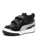 Immagine di PUMA - Sneaker da bambina nera con logo argento glitter e doppio strappo, numerata 20/27 - MULTIFLEX GLITZ V INF