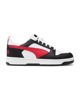 Immagine di PUMA - Sneaker bianca e nera con logo rosso, numerata 36/39 - REBOUND V6 LO JR