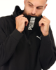 Immagine di PUMA - Felpa da uomo nera con cappuccio e zip frontale