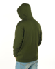 Immagine di PUMA - Felpa da uomo verde scuro con cappuccio e zip frontale