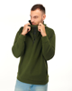 Immagine di PUMA - Felpa da uomo verde scuro con cappuccio e zip frontale
