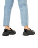 Immagine di MY JEWELS - Mocassino nero in vernice con morsetto e suola track