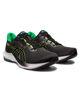 Immagine di ASICS - Scarpa da running uomo nera e verde lime in rete traspirante con ammortizzazione GEL - GEL PULSE 14