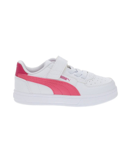 Immagine di PUMA - Sneaker da bambina bianca e rosa con strappo, numerata 20/27 - CAVEN 2.0 AC INF