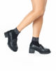 Immagine di ZOE - Mocassino nero con suola track, tacco 6,5CM