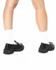 Immagine di ZOE - Mocassino nero con suola track e morsetto sulla fascia frontale, tacco 4CM