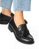 Immagine di ZOE - Mocassino nero con bordo linguetta a zig zag, tacco 3CM