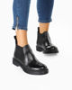Immagine di ROXY ROSE - Beatles nero in VERA PELLE con linguetta posteriore, tacco 3CM - MADE IN ITALY