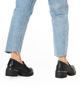 Immagine di ZOE - Mocassino nero con suola track, tacco 5CM