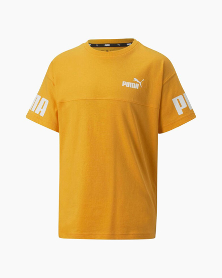 Immagine di PUMA - T shirt da bambino gialla con logo bianco