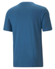 Immagine di PUMA - T shirt da uomo azzurra con logo bianco