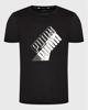 Immagine di PUMA - T shirt da uomo nera con logo bianco