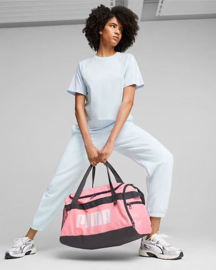 Immagine di PUMA - Borsone rosa e bianco con 2 scomparti e tasca per scarpe