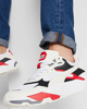 Immagine di PUMA - Sneaker da uomo bianca e rossa con dettagli neri - TRINITY