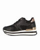 Immagine di TATOO - Sneakers nera con lacci e zip laterale