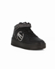 Immagine di ENRICO COVERI SPORTSWEAR - Sneakers nera alta con strappo e patch posteriore glitterati