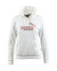 Immagine di PUMA - Felpa da donna bianca con cappuccio e logo rose gold