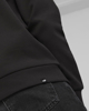 Immagine di PUMA - Felpa da uomo nera in cotone con logo bianco