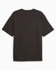 Immagine di PUMA - T shirt da uomo nera relaxed fit con logo bianco