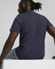 Immagine di PUMA - T shirt da uomo blu con stampa logo verticale
