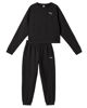 Immagine di PUMA - Tuta completa da donna nera con logo bianco relaxed fit