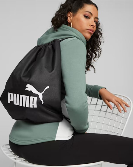 Immagine di PUMA - Sacca da palestra nero con logo bianco