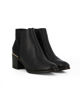 Immagine di BACHATA - Stivaletto nero con zip laterale, inserto elasticizzato e lavorazione sul retro, tacco 6CM