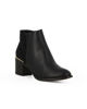 Immagine di BACHATA - Stivaletto nero con zip laterale, inserto elasticizzato e lavorazione sul retro, tacco 6CM