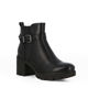 Immagine di BACHATA - Stivaletto nero con zip laterale e cinturino con fibbia, tacco 6,5CM