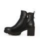 Immagine di BACHATA - Stivaletto nero con zip laterale e cinturino con fibbia, tacco 6,5CM