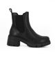 Immagine di BACHATA - Beatles nero con zip laterale e linguetta posteriore, tacco 6CM