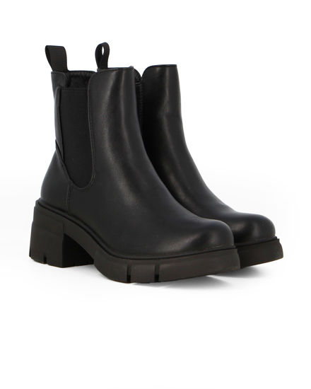 Immagine di BACHATA - Beatles nero con zip laterale e linguetta posteriore, tacco 6CM