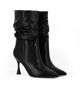 Immagine di MY JEWELS - Stivale nero a punta con gambale arricciato, tacco 9CM