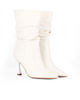 Immagine di MY JEWELS - Stivale bianco a punta con gambale arricciato, tacco 9CM