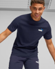 Immagine di PUMA - T shirt da uomo blu con logo bianco e azzurro
