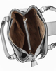 Immagine di ENRICO COLLEZIONE - Borsa due manici argento con tracolla removibile e mini patta con lucchetto