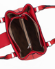 Immagine di ENRICO COLLEZIONE - Borsa due manici rossa con tracolla removibile e mini patta con lucchetto