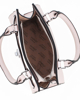 Immagine di ENRICO COLLEZIONE - Borsa due manici nude con cuciture verticali e cinturino con girello, tracolla removibile